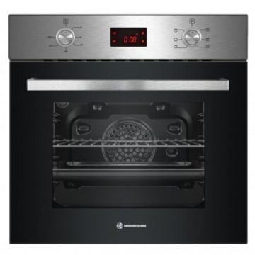 NOVACOOK Cuptor incorporabil Novacook BE6-LD, 61 l, 6 programe, Gri otel-Negru