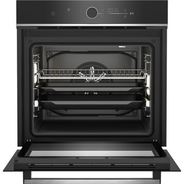 Beko Cuptor incorporabil Beko BBIM13400XS, SteamShine+, Soft-Close, A+, Negru