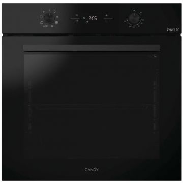 CANDY Cuptor electric incorporabil Candy CA6 NP3T3EHTB, clasa A+, Multi-level, Easy Steam, 78 litri, Hidrolitic, 9 functii, Display + 2 selectoare, soft close, raft telescopic, Negru