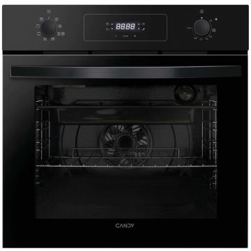 CANDY Cuptor electric incorporabil Candy F ACDI Z600 L, clasa A+, 70 litri, 8 functii, Display + 2 selectoare push&pull, curatare Aquactiva, tava Air Fry, Negru