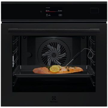 Electrolux Cuptor incorporabil Electrolux EOB9S3XT, 70 l, Gatire cu abur (PS2), Conectivitate WI-FI, TFT Activ (Supex4), 139 de programe predefinite, Senzor gatire; Grill, Control touch, Ghidaj telescopic pe 1 nivel, Clasa energetica A++, Negru mat