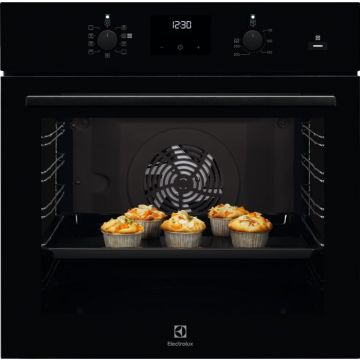 Electrolux Cuptor incorporabil EOD3C70TK Electrolux, Electric, 72 l, Autocuratare catalitica, Multifunctional, Grill, SteamBake, Convectie, Clasa A, Negru