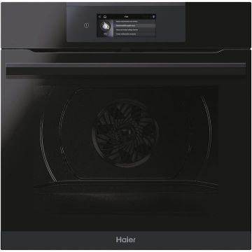 HAIER Cuptor Incorporabil HAIER HWO60SM6T5BH, Electric, 70 l, Autocuratare catalitica, Clasa A+, Conectivitate wi-fi, interfata I-Touch, Sticla neagra