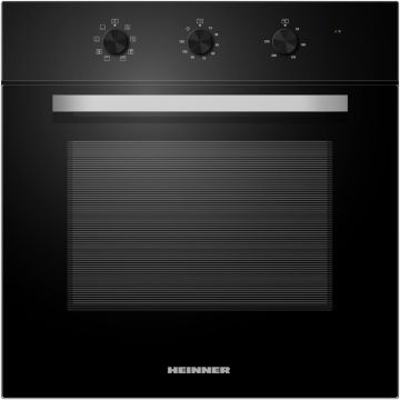 HEINNER Cuptor incorporabil Heinner HBO-M659GC-GBK, Electric, 65 l, Timer mecanic, Grill, Iluminare, Clasa A, Sticla neagra
