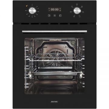 MPM Cuptor electric, MPM 45-BO-22, 2000 W, 50 L, 6 moduri de gatire, gratar, multifunctional, incorporat, (A), Negru