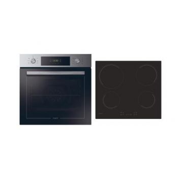 Pachet Cuptor + Plita incorporabila CANDY PCT25CXCH64CCB, 70 l, CLasa A+, Hidrolitic, 8 functii, Ventilator asistat (Negru/Inox)