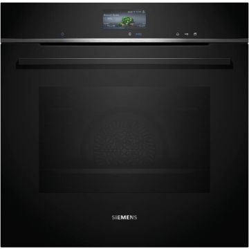 SIEMENS Cuptor electric incorporabil Siemens HS736G3B1 IQ700, Clasa A+, Curatare hidrolitica, catalitica, HomeConnect, FullSteam, cookControlPlus, PerfectRoast, 71 L, Negru