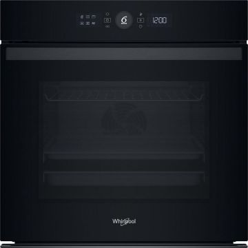 Whirlpool Cuptor incorporabil Whirlpool WOI4S8PM2SBA, electric, 6th Sense, capacitate 73 L, 3450 W, functii de gatire cu abur, Negru