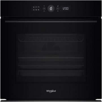 Whirlpool Cuptor incorporabil Whirlpool WOI5S8HM1SBA, Electric, 73 l, Autocuratare hidrolitica, Tehnologie al 6-lea simt, Casa A+, Negru